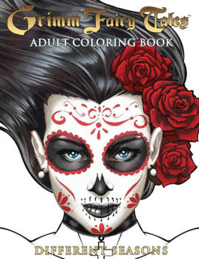 Grimm Fairy Tales Adult Coloring Book Different Seasons