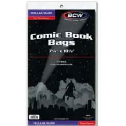 Silver Regular Comic Bags Thick (100) BWC