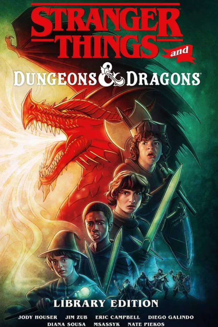 Stranger Things and Dungeons & Dragons Library Edition